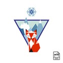 Mountain fox - Vector graphics